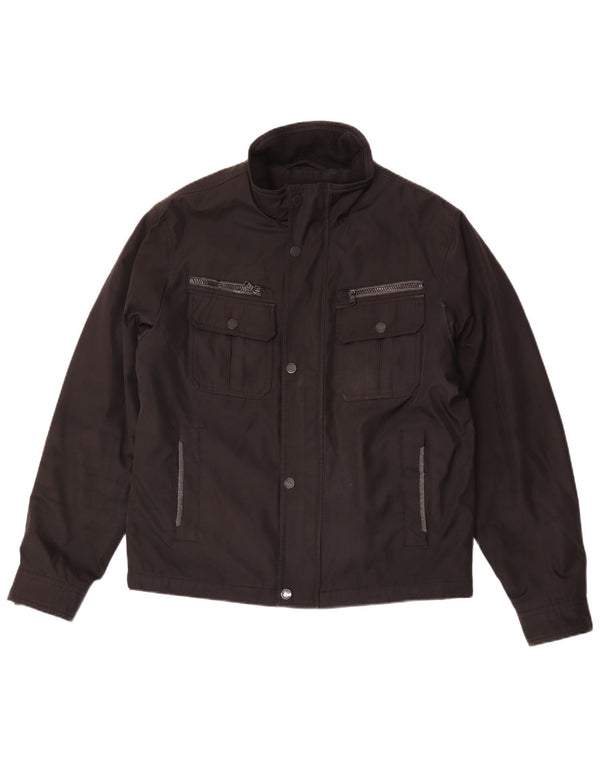 Michael Kors Veste utilitaire pour homme UK 38 Medium Noir Polyester