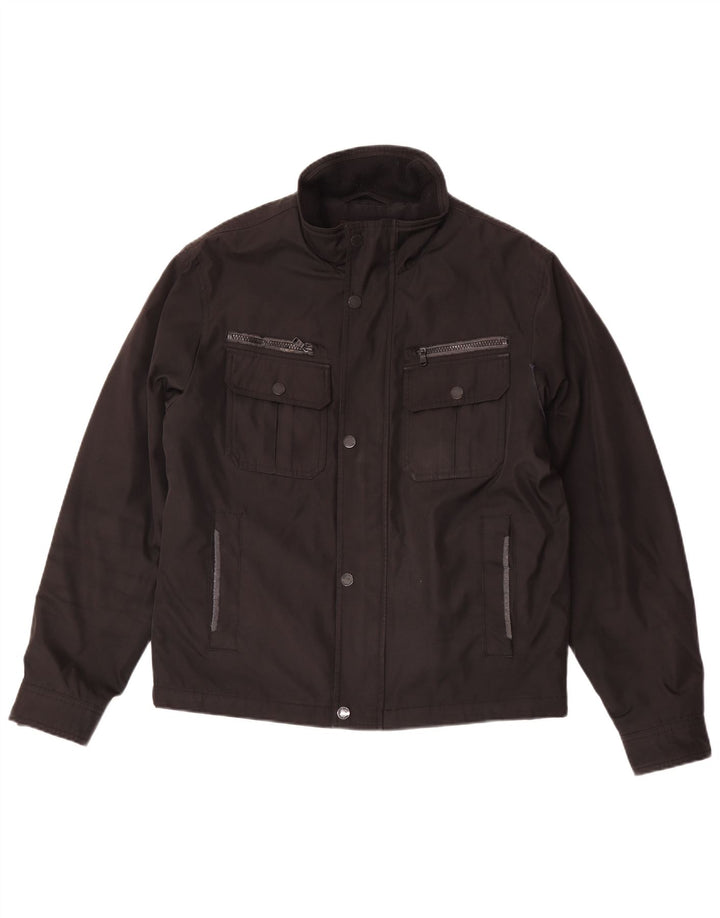 Michael Kors Veste utilitaire pour homme UK 38 Medium Noir Polyester