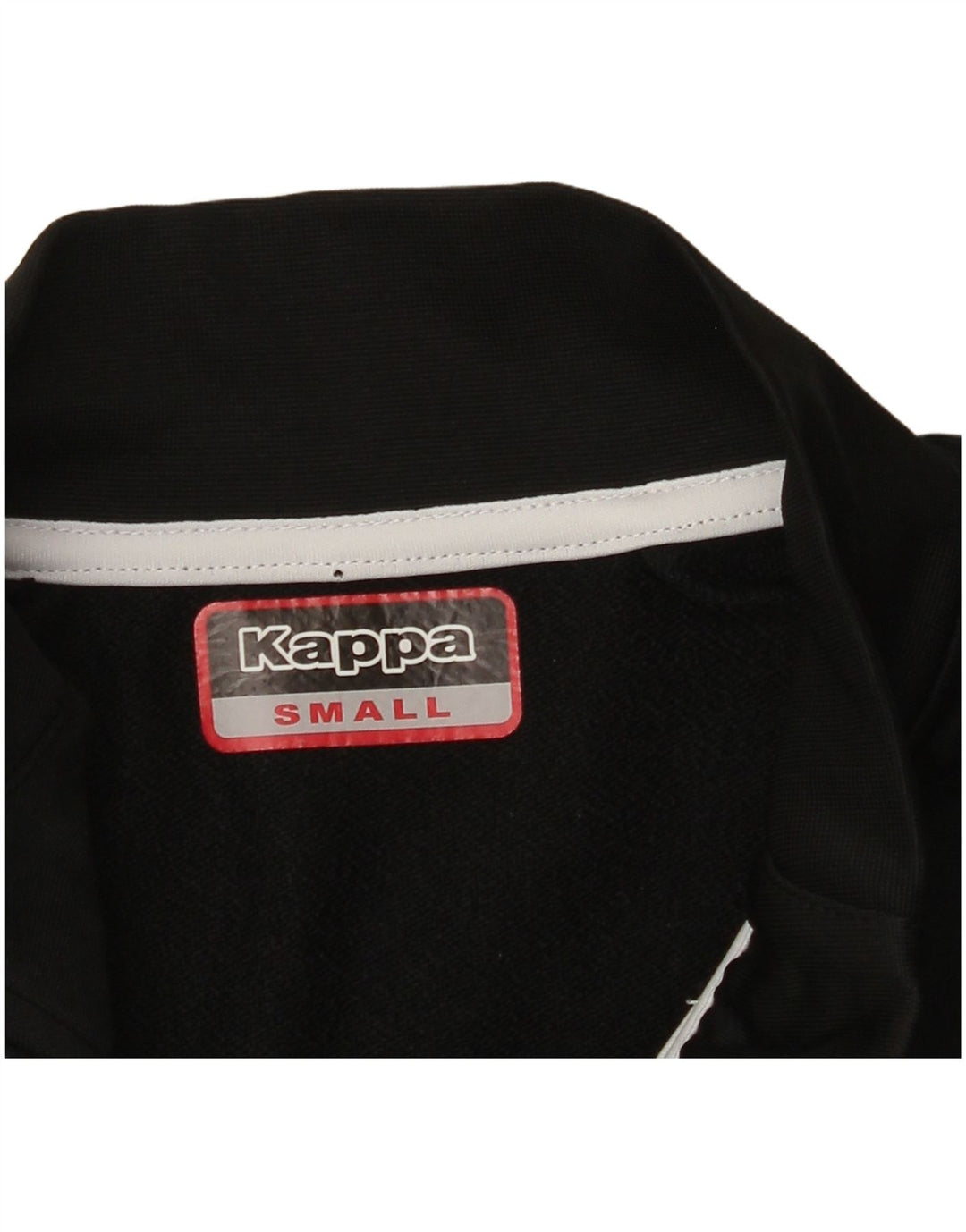 KAPPA Haut de Survêtement Graphique à Col Zippé pour Homme Petit Noir Colorblock