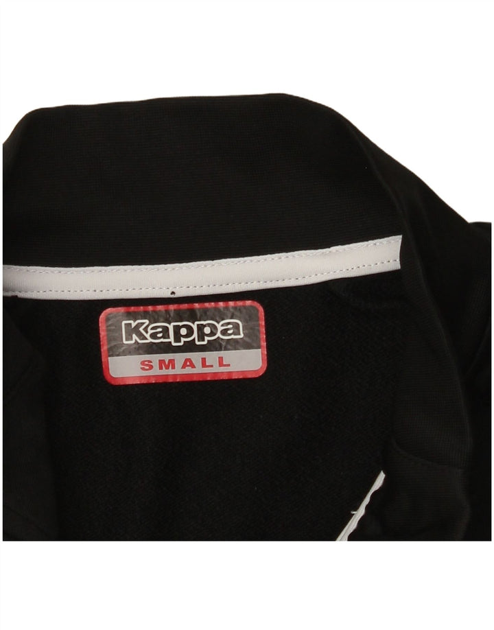 KAPPA Haut de Survêtement Graphique à Col Zippé pour Homme Petit Noir Colorblock