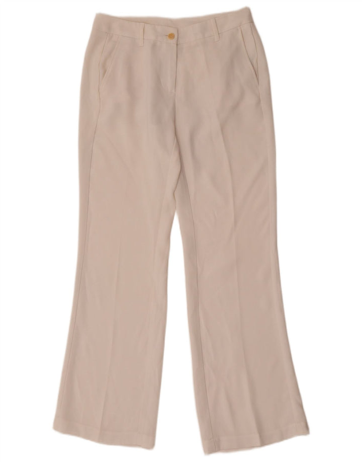 Benetton Pantalon Chino Bootcut Femme W28 L30 Blanc