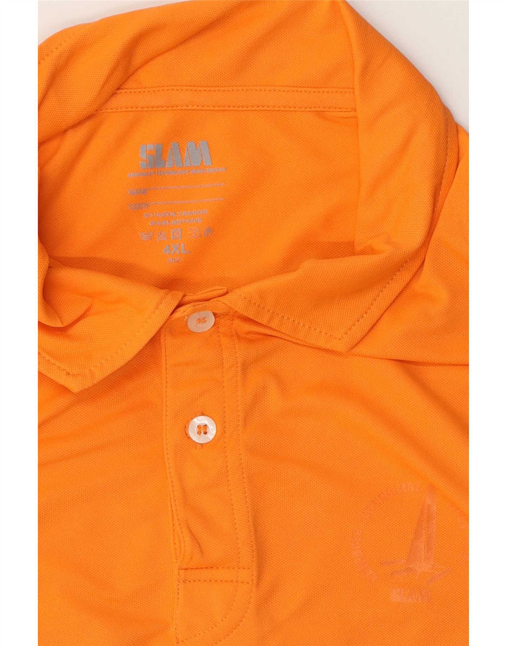 Slam Polo Homme 4XL Orange Polyamide