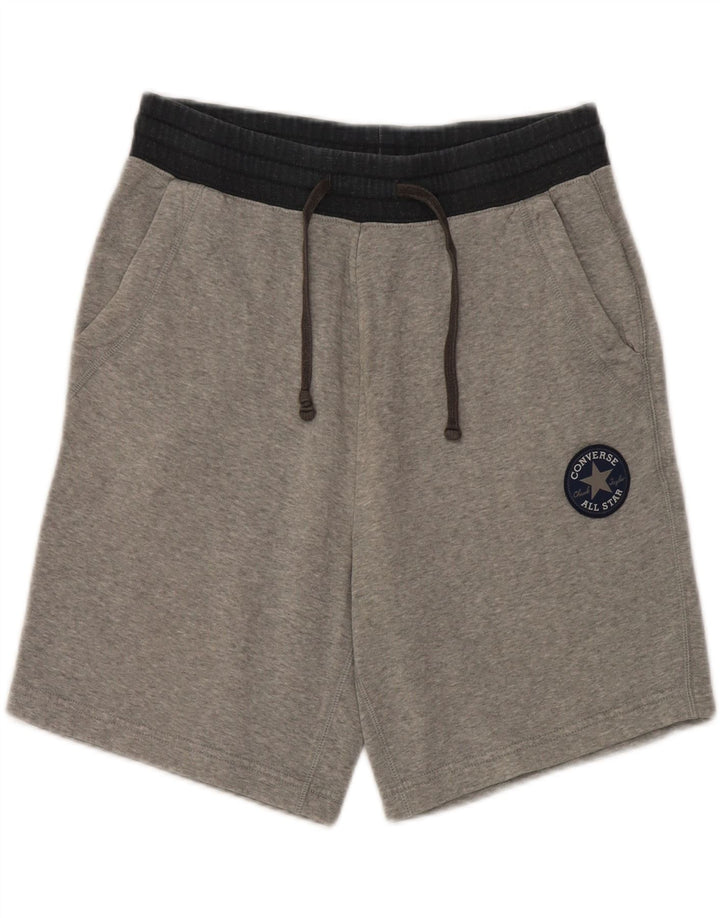 Converse Short de Sport Homme Petit Gris Colorblock Coton
