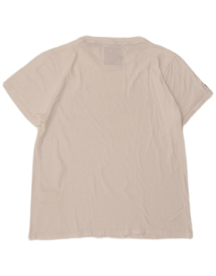 Superdry T-shirt graphique pour homme 2XL Blanc Coton