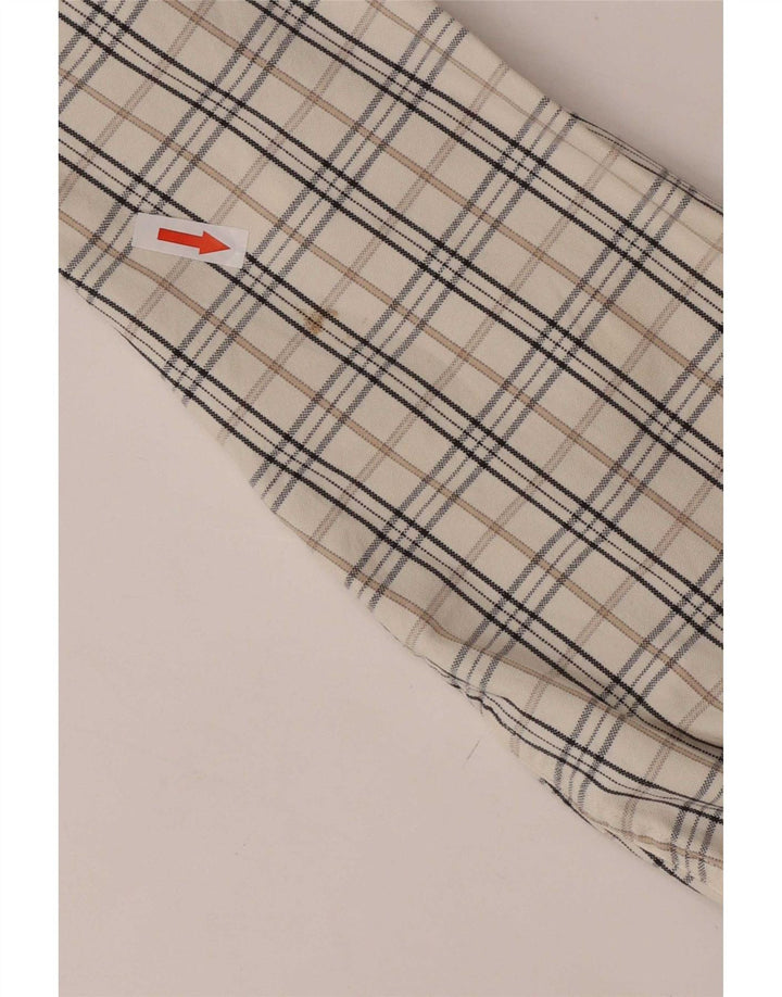 Gas Chemise Homme Carreaux Blanc Moyen