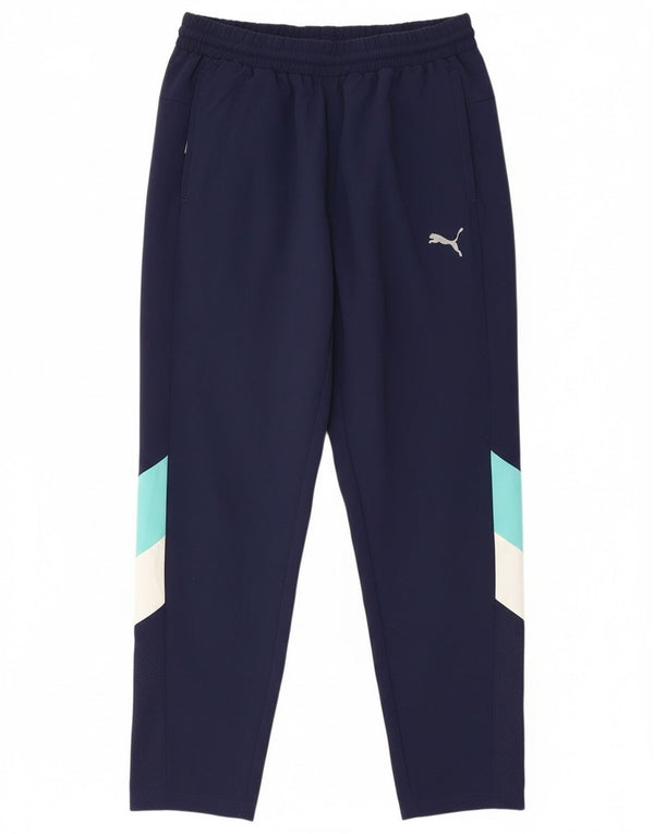 Puma Pantalon de Survêtement Homme Large Bleu Marine Colorblock Polyester