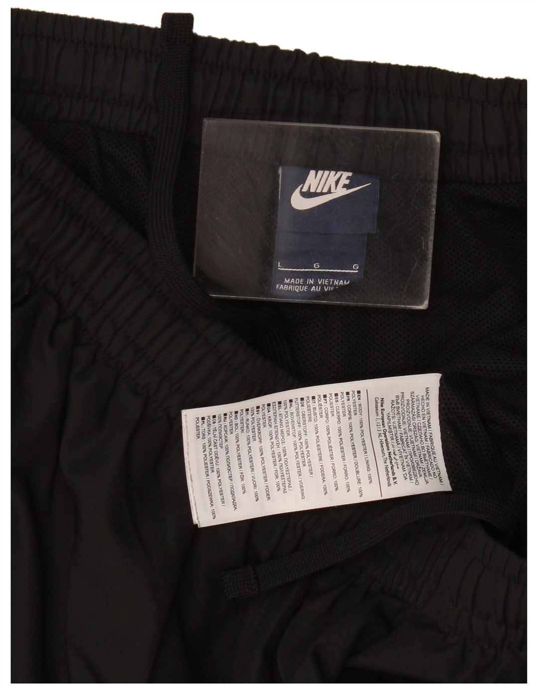 Short de sport Nike pour hommes, grand, noir, polyester
