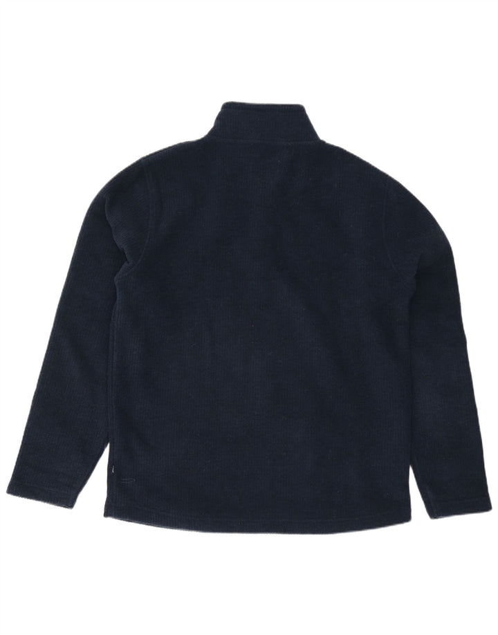 Weird Fish Pull à col zippé pour homme en polyester bleu marine