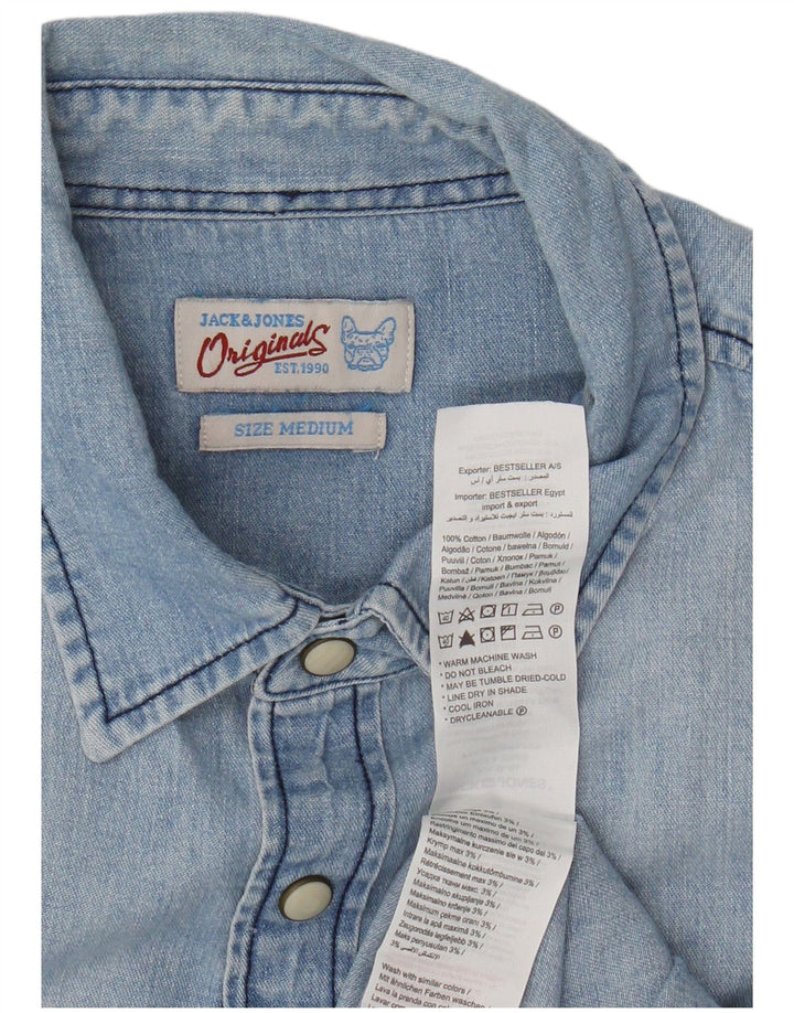 Jack & Jones Chemise En Jean Bleu Moyen Coton Homme