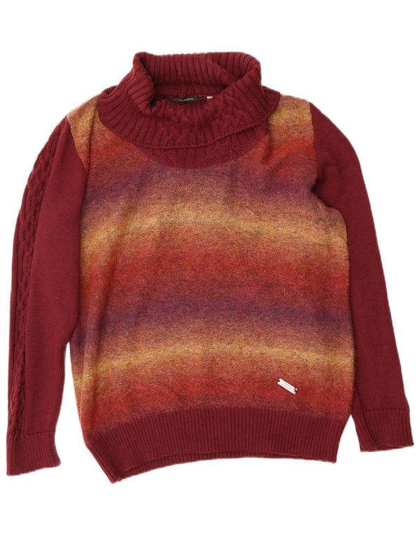 Rosanna Pellegrini Pull col roulé pour femme IT 50 XL Bordeaux