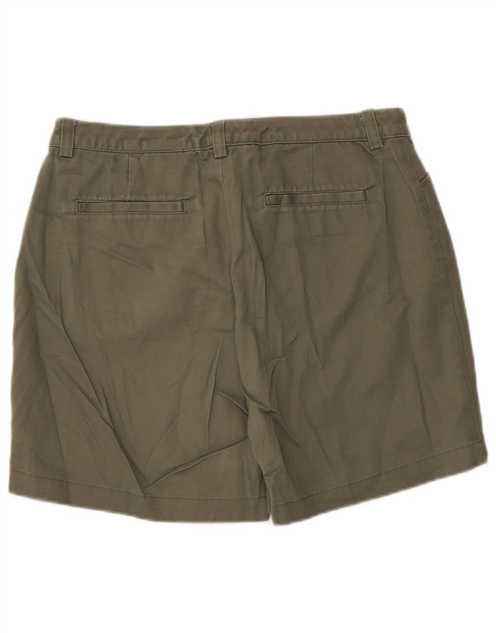 Eddie Bauer Short décontracté pour femme US 6 Medium W30 Kaki Coton