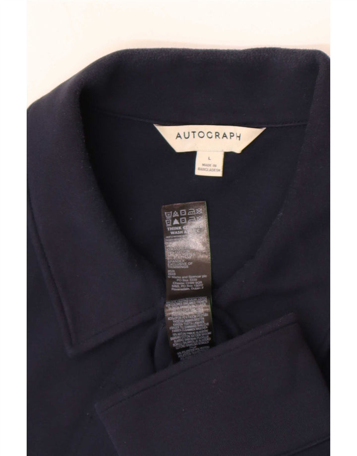 Marks & Spencer Veste bomber autographe pour homme UK 40 Large Bleu marine en coton