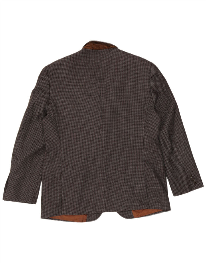 Marks & Spencer Veste blazer à 2 boutons pour homme UK 42 en laine à carreaux gris
