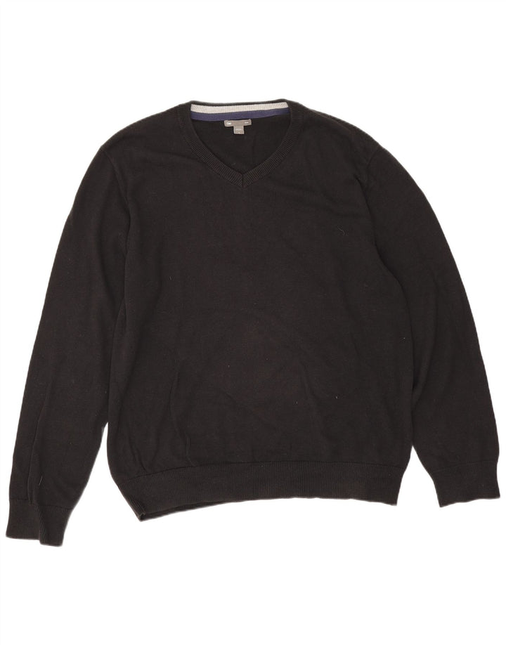 Gap Pull Col V Homme Grand Noir Coton