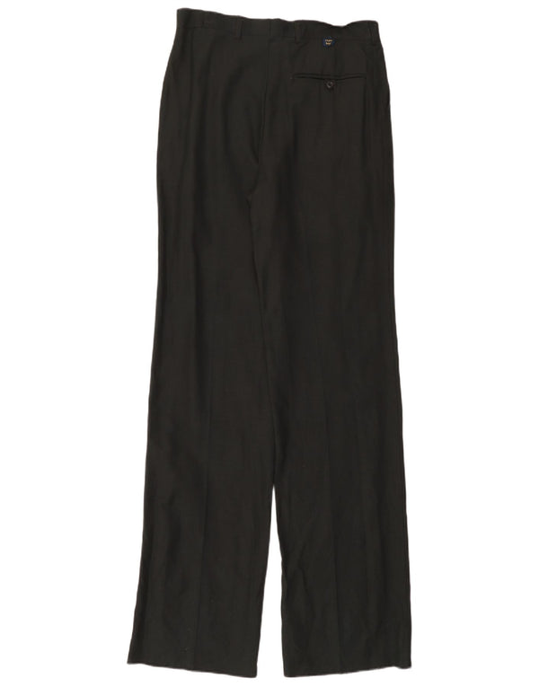 Pantalon Chino Pegged Vintage Homme W30 L36 Viscose Noir