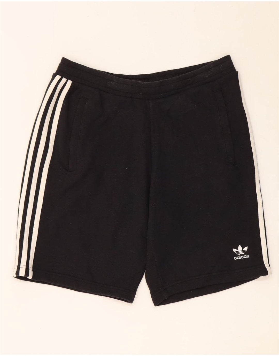 Adidas Short de sport pour homme en coton noir moyen