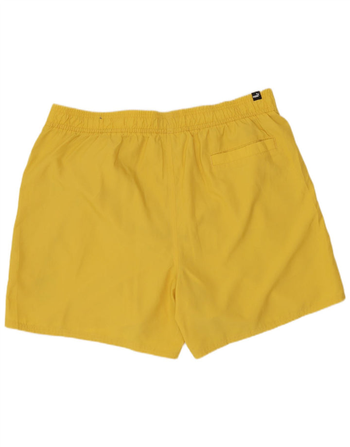 PUMA Short de Bain Graphic Homme XL Jaune Polyester