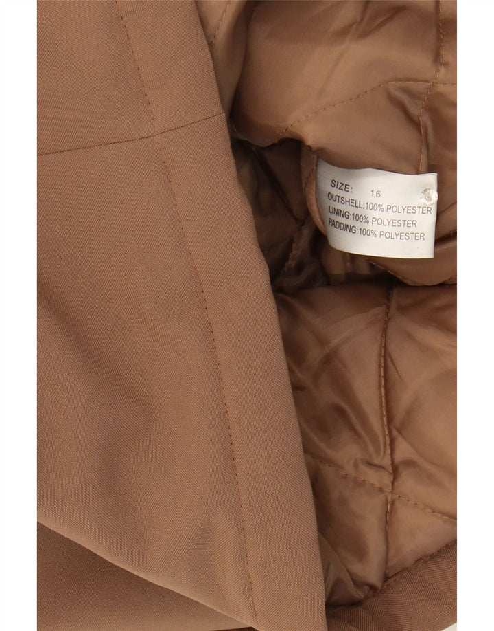 DAVID BARRY Womens Windbreaker Jacket UK 16 Large Beige Polyester Vintage David Barry and Second-Hand David Barry from Messina Hembry 