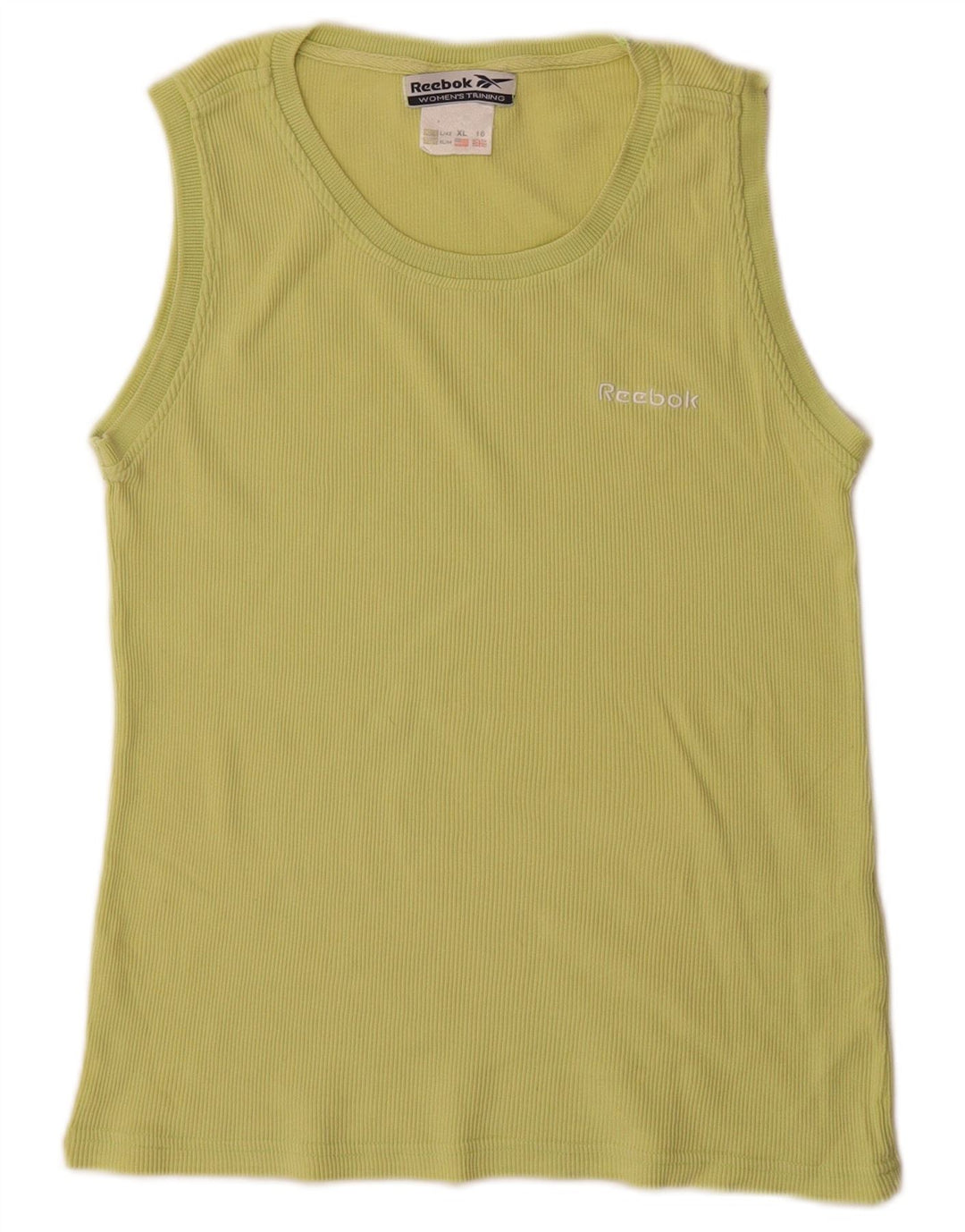 Reebok Débardeur Femme UK 16 Large Vert Coton