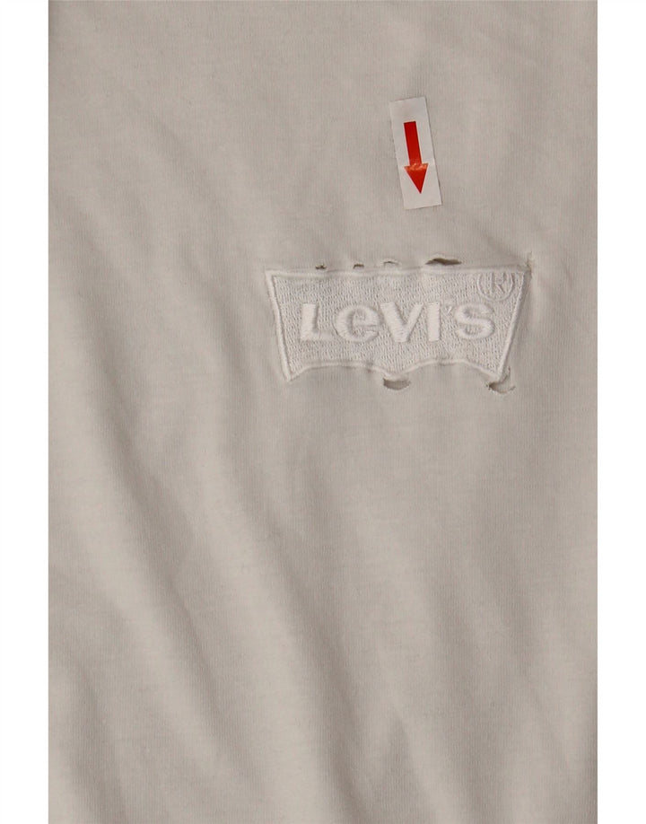 Levi's T-Shirt Coupe Relax Homme Blanc Large Coton