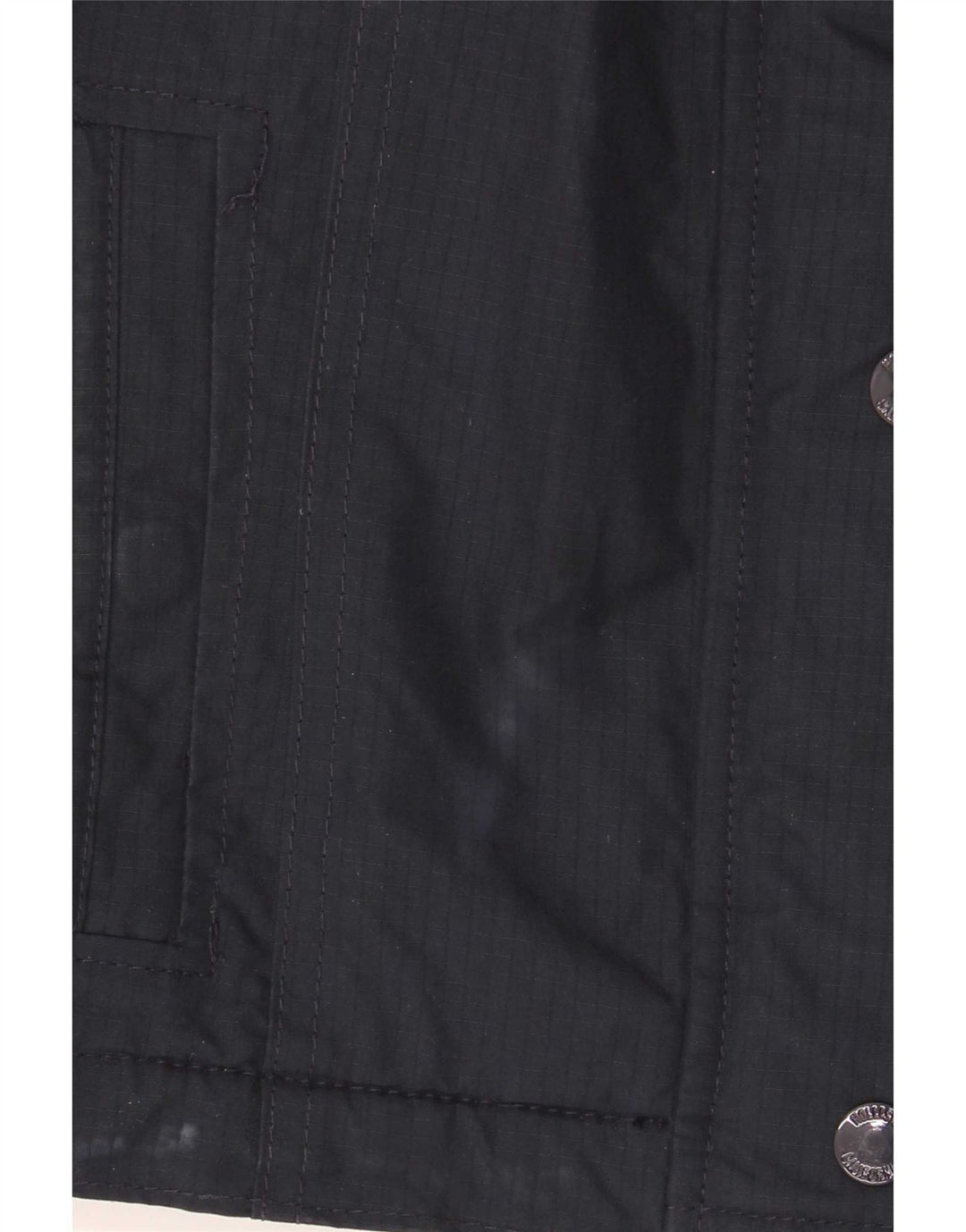 Hollister Veste coupe-vent à capuche pour femme UK 10 Small Bleu marine Polyester