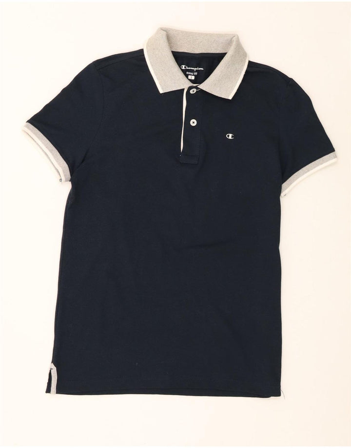 Champion Polo Homme Petit Bleu Marine Coton