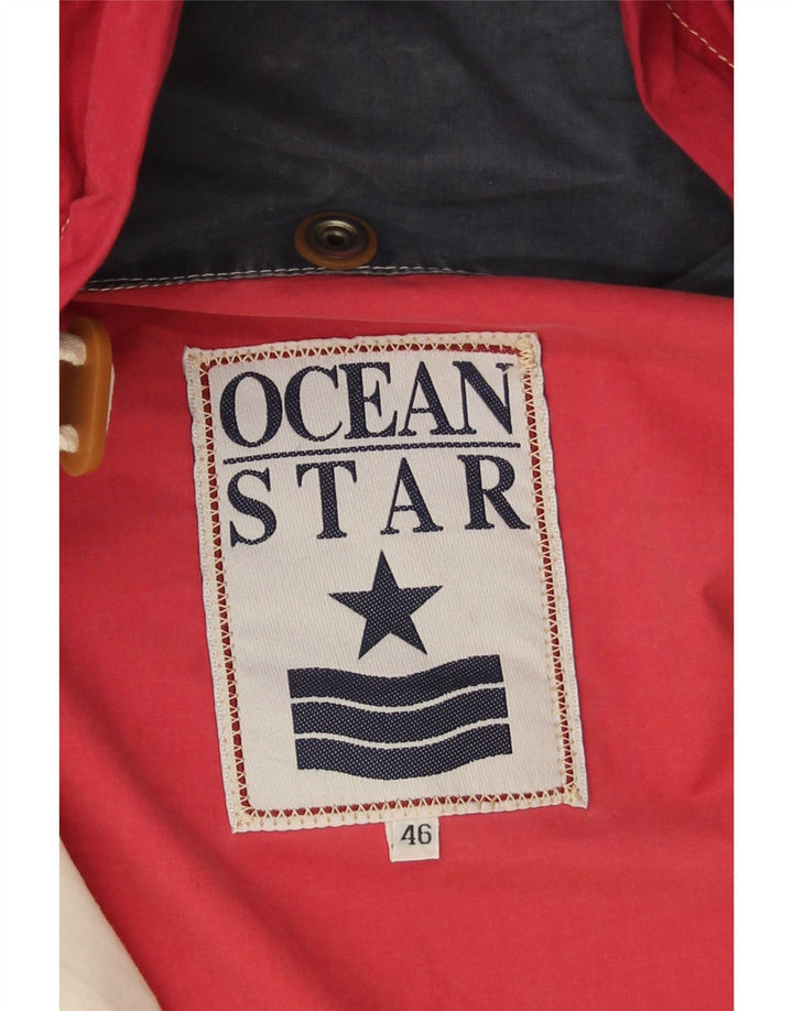 Ocean Star Veste coupe-vent pour homme IT 46 Small Blanc Colorblock Synthétique