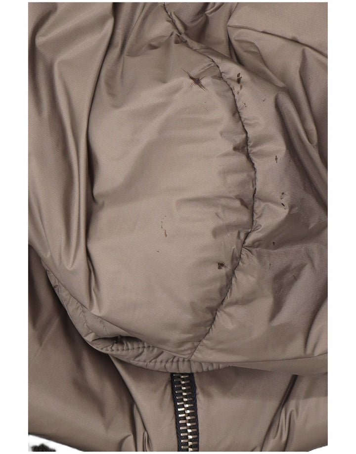 Moncler Veste matelassée à capuche pour homme Taille 3 Grand Gris Colorblock Designer