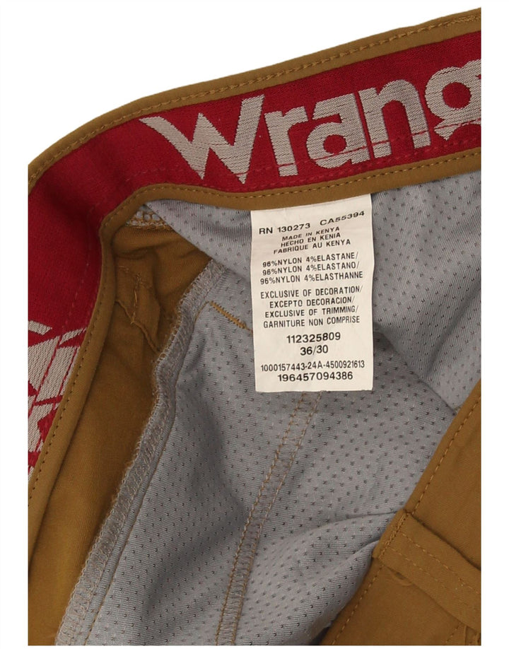 Wrangler Pantalon Cargo Droit Homme W36 L30 Nylon Marron