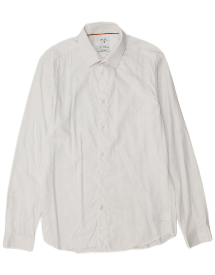JULES Chemise Slim Fit Homme Blanc Moyen Coton