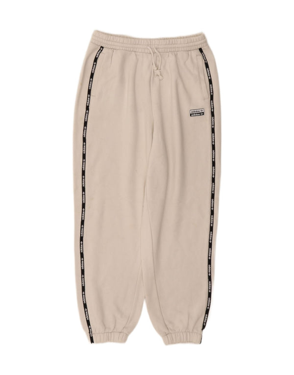 Adidas Pantalon de survêtement graphique pour femme Joggers UK 18 XL Blanc Sports