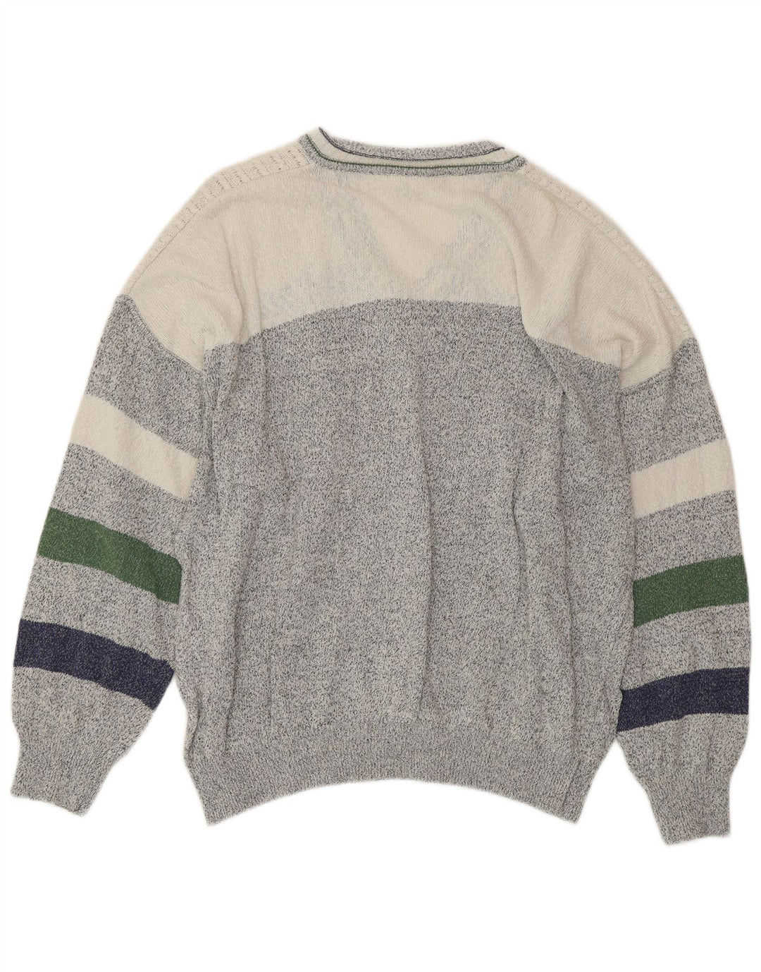 MONELLO Pull col V Homme XL Multicolore Géométrique