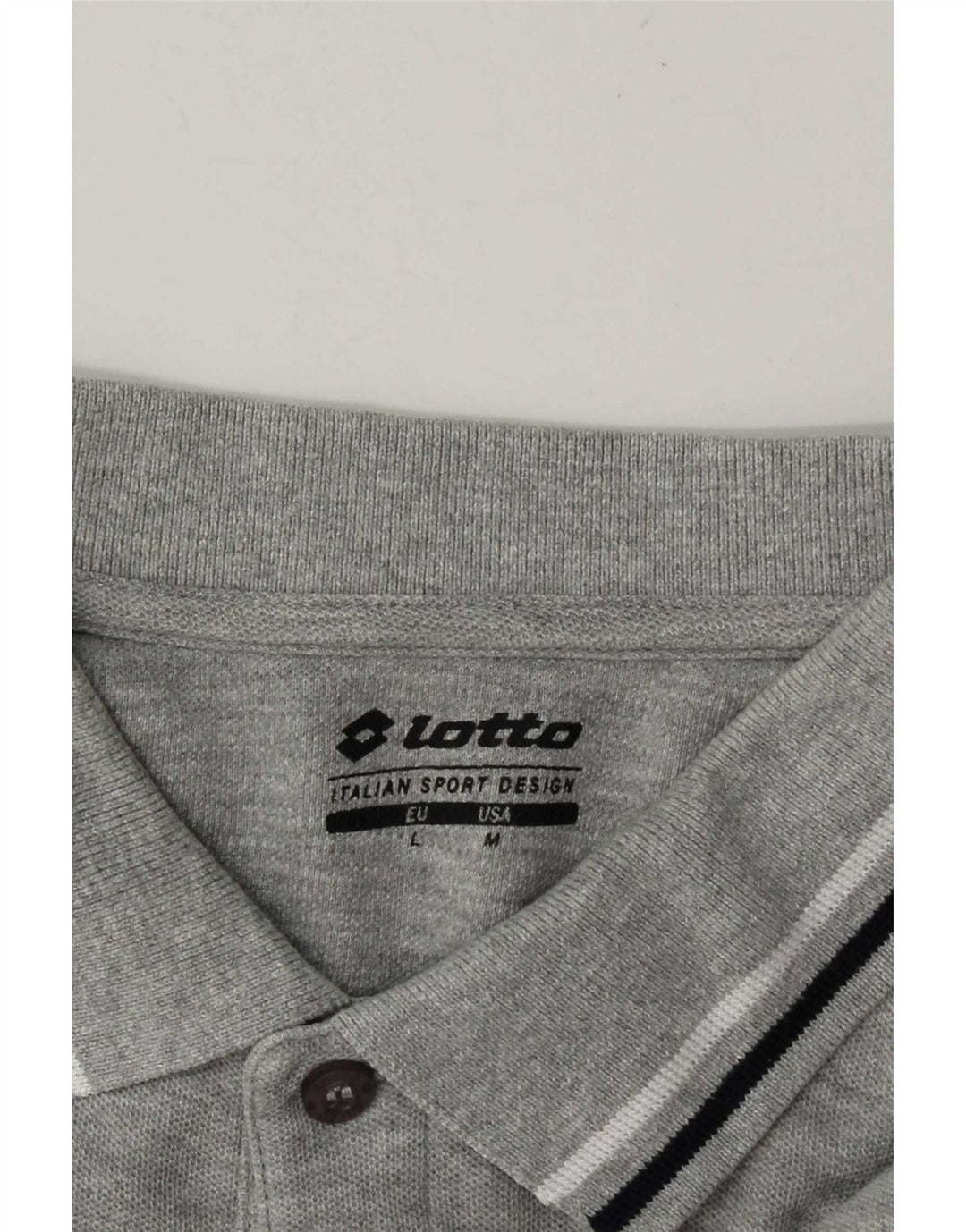Lotto Polo Homme Gris Moyen Moucheté