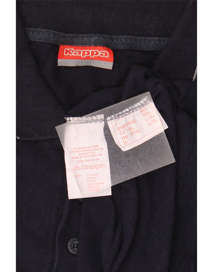 Kappa Polo Homme Bleu Marine Moyen Coton
