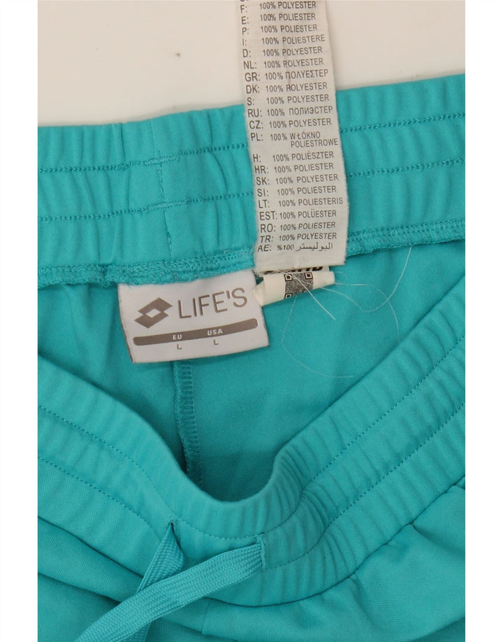 LOTTO Womens Sport Shorts UK 14 Large Blue Polyester Vintage Lotto and Second-Hand Lotto from Messina Hembry 