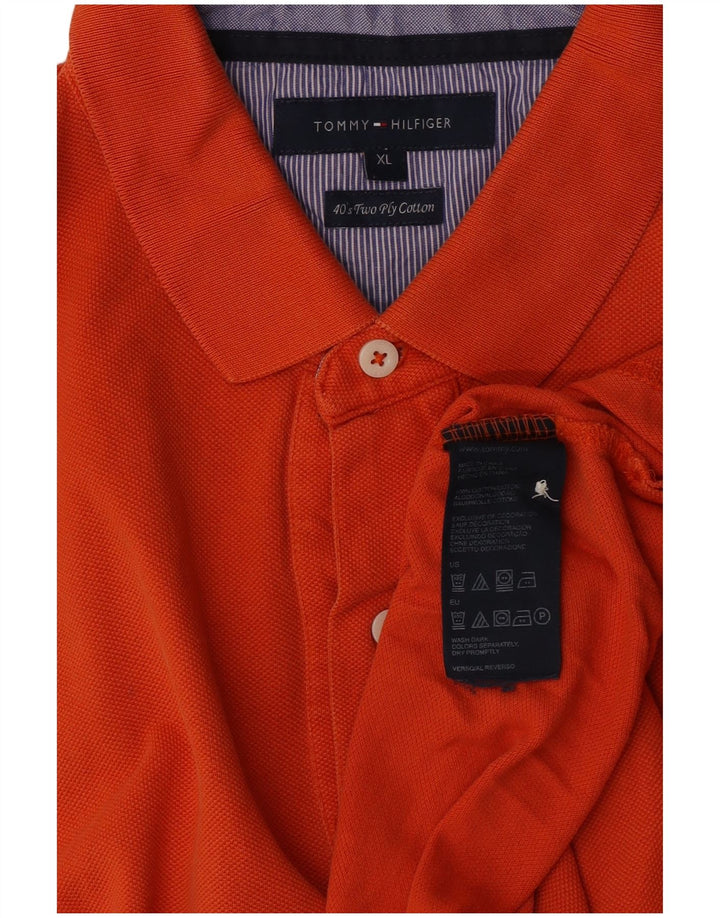 Tommy Hilfiger Polo Homme XL Orange Coton