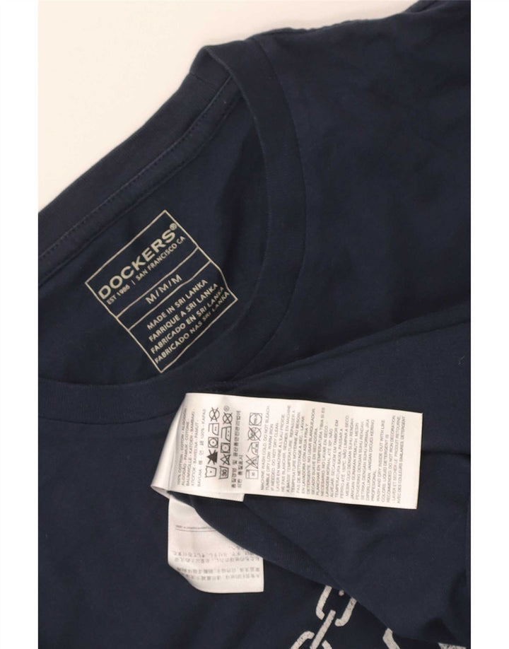 Dockers Tee-Shirt Khakis Graphic Homme Bleu Marine Moyen Coton