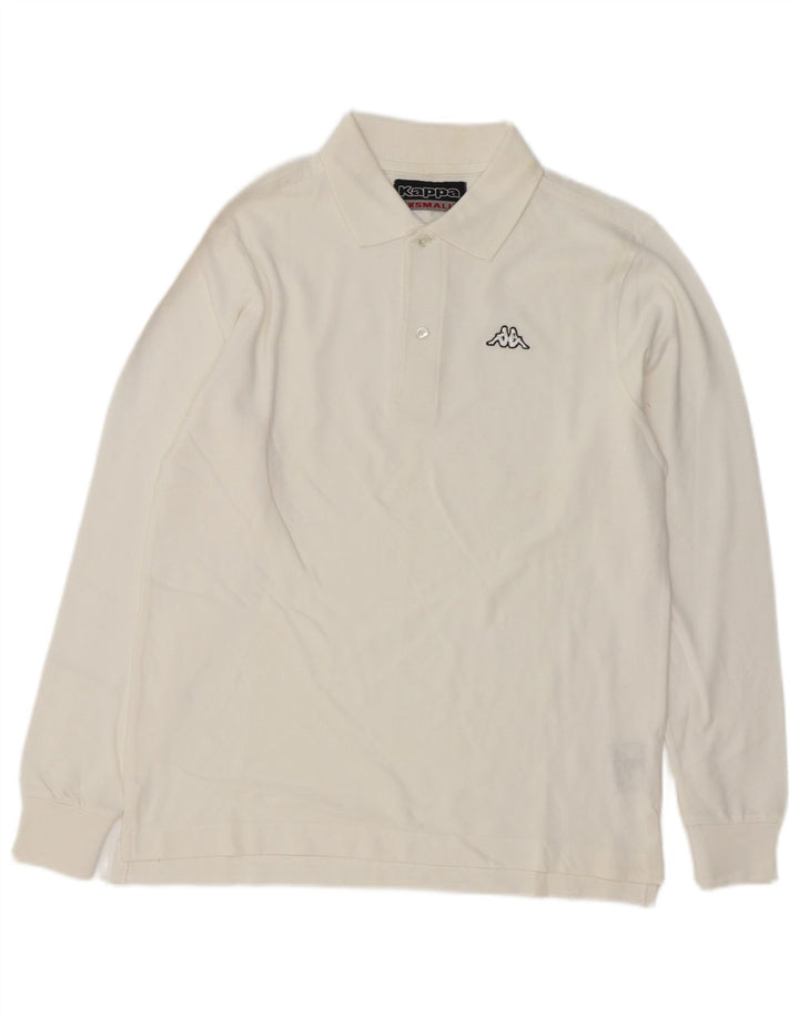 Kappa Polo à manches longues pour homme XS Blanc Coton