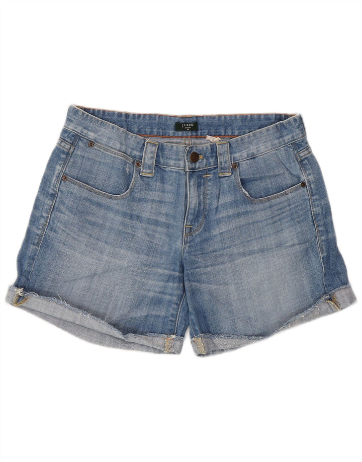 J. CREW Short en jean pour femme US 6 Medium W30 Bleu Coton