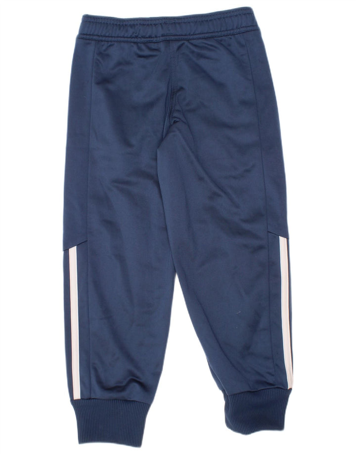 Adidas Pantalon de Survêtement Garçon Joggers 4-5 ans Bleu Marine Polyester