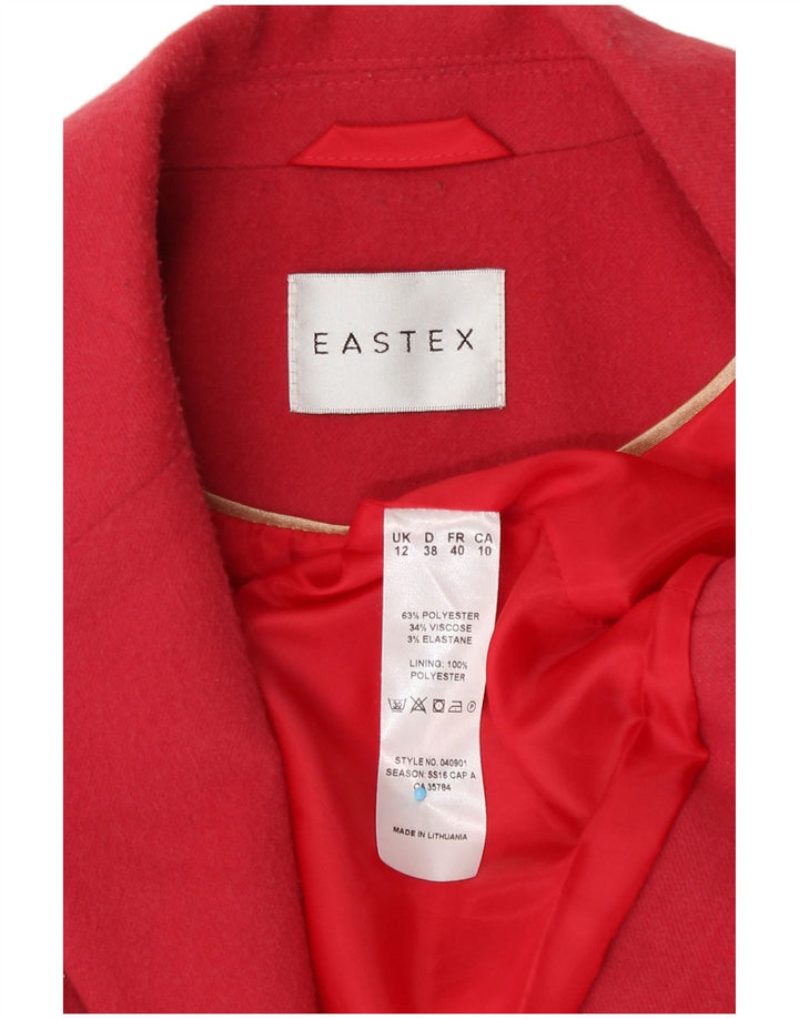 Eastex Veste blazer à 3 boutons pour femme UK 12 Rouge moyen Polyester