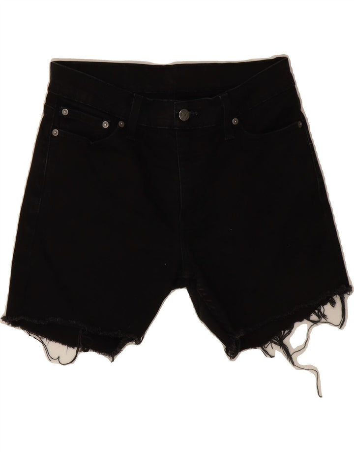 LEVI'S Womens 511 Denim Shorts W30 Medium Black Cotton Vintage Levi's and Second-Hand Levi's from Messina Hembry 