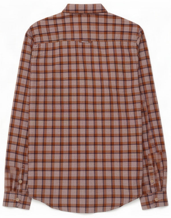Chemise Jack Wills pour homme 2XS en coton à carreaux marron