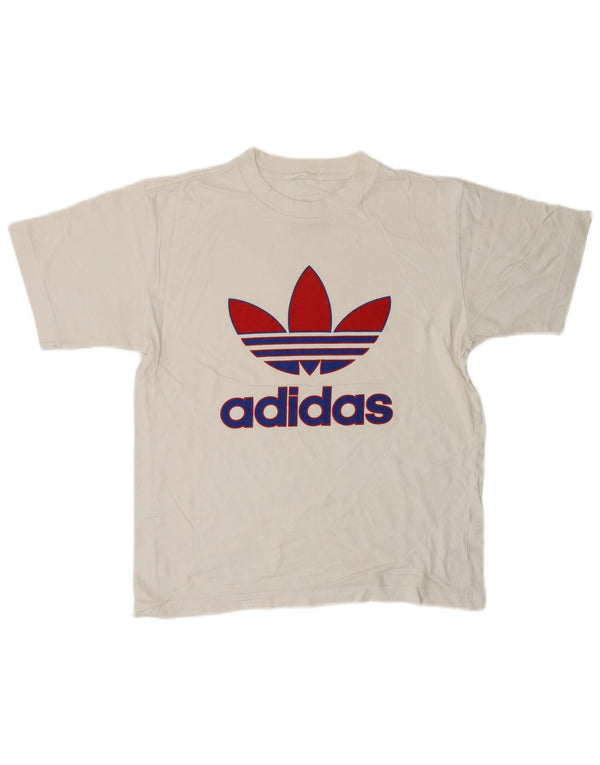ADIDAS T-Shirt Graphique Homme Petit Blanc Coton