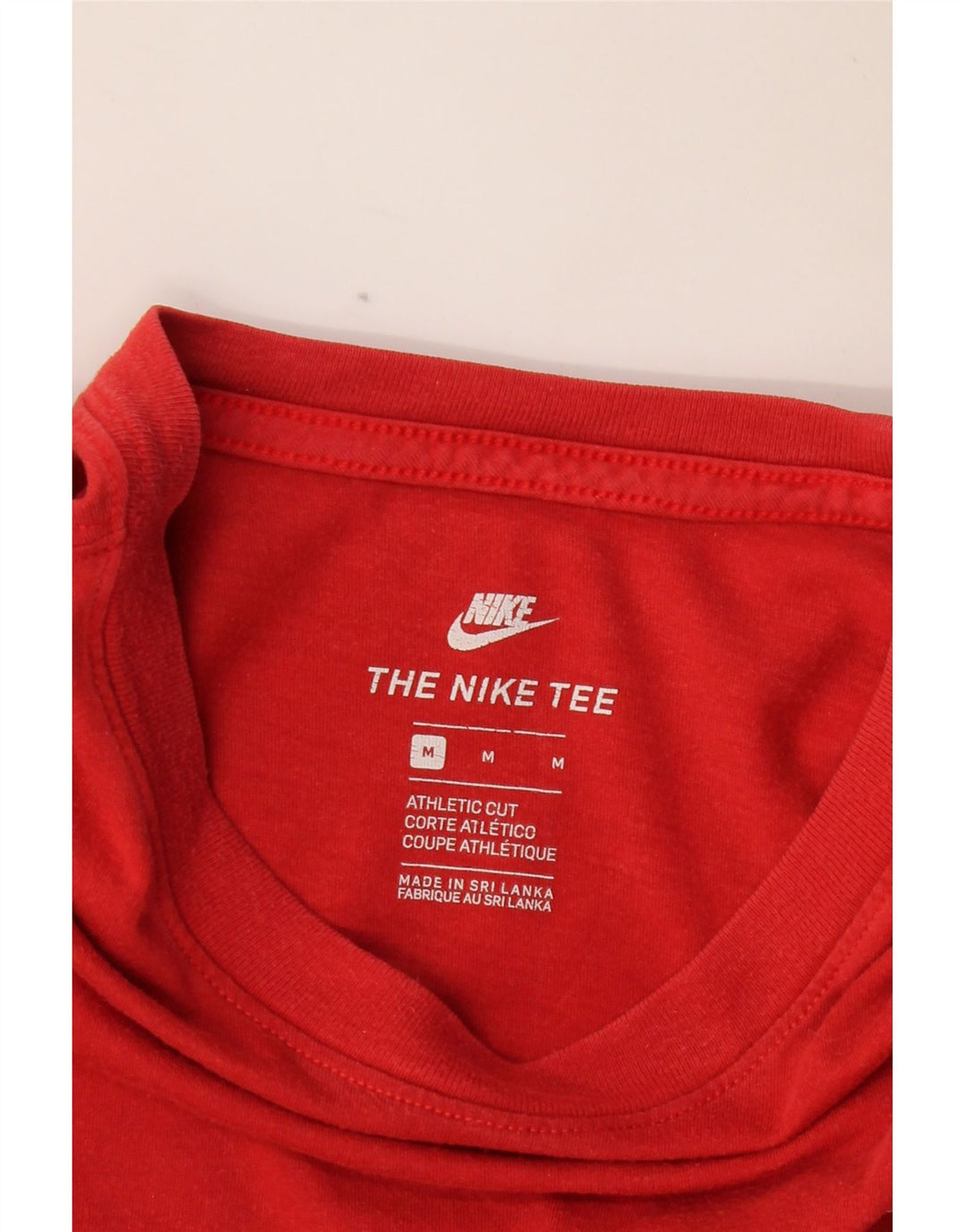 NIKE T-Shirt Coupe Athlétique Homme Rouge Moyen