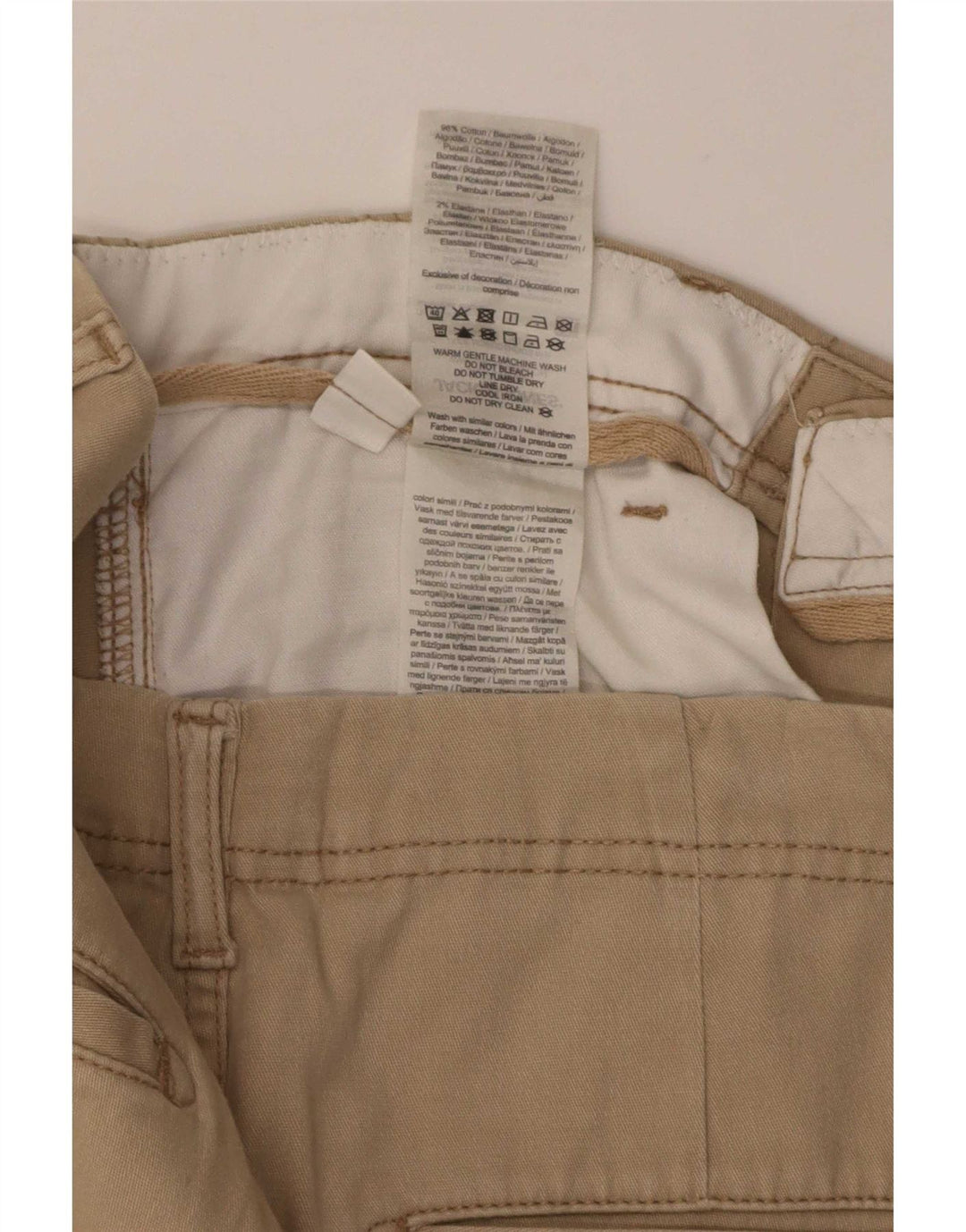 Jack & Jones Short Cargo Homme Petit W32 Coton Beige