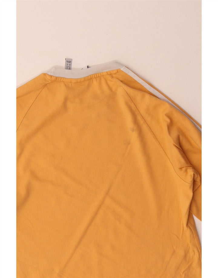 Adidas Haut à manches longues pour homme XS Jaune Coton