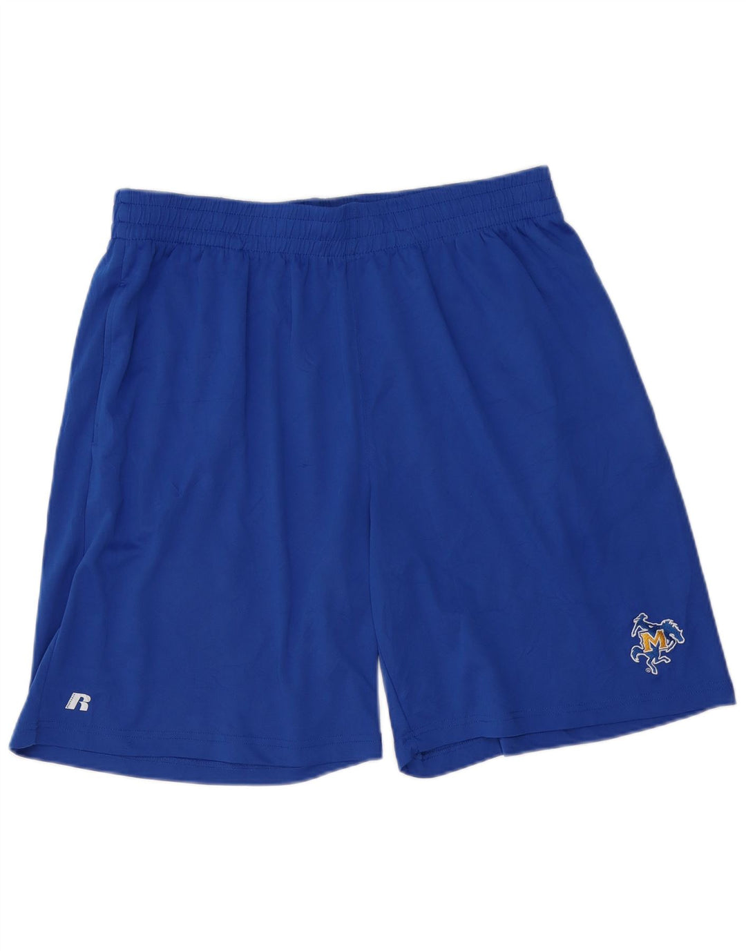 RUSSELL ATHLETIC Short de sport pour homme 2XL Bleu Polyester