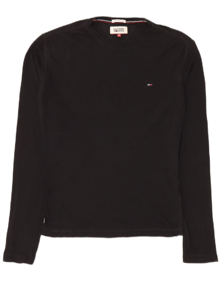 TOMMY HILFIGER Haut à manches longues pour homme en coton noir Small