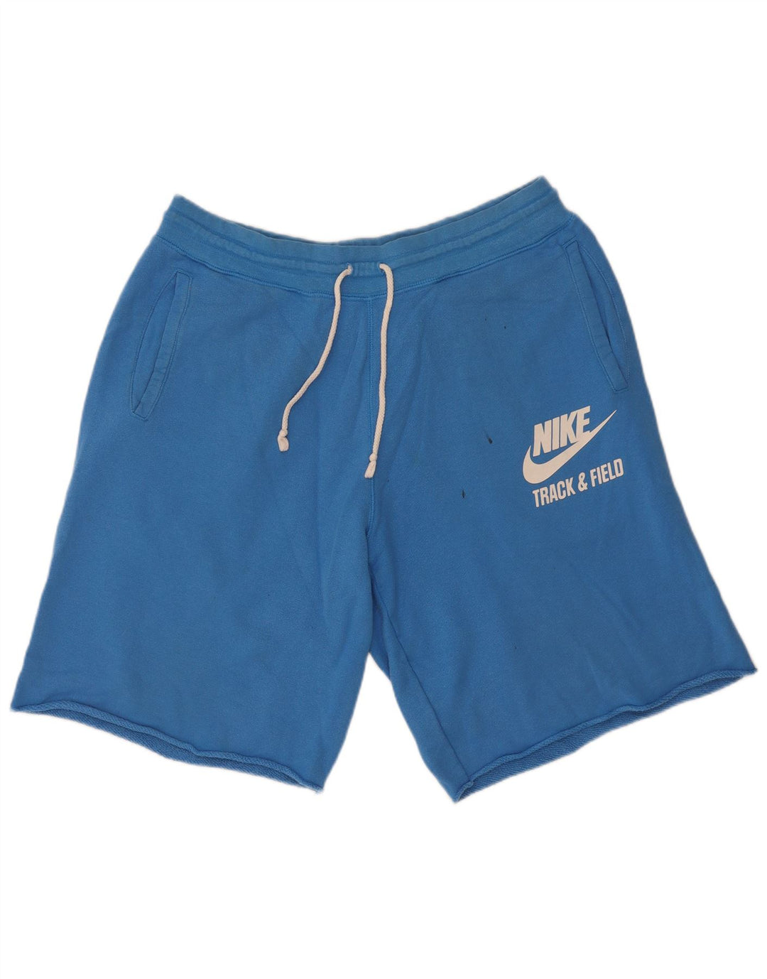 Nike Short de sport graphique pour homme en coton bleu Taille L